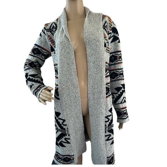 Anthropology‎ Northern Angel Women's Medium Open Cardigan-Aztec Southwestern M - Picture 1 of 8